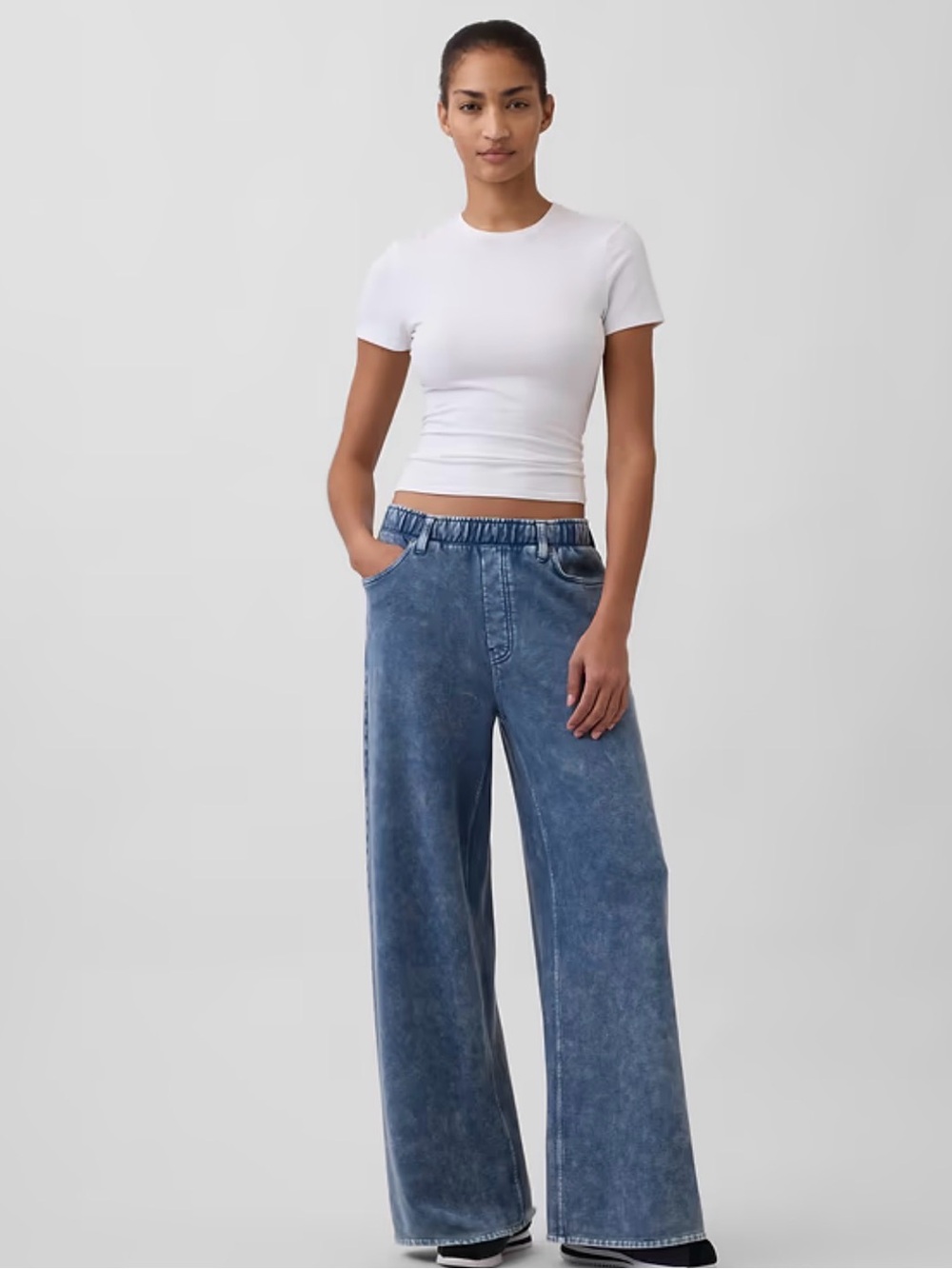 Gap Easy Baggy Sweatpant blue denim, size M